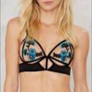 RARE NWOT For Love and Lemons Cage Bra
